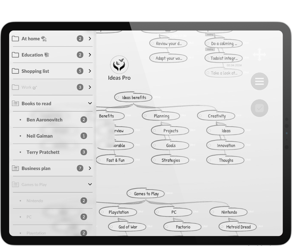 Ideas Mind Mapping Slide Image